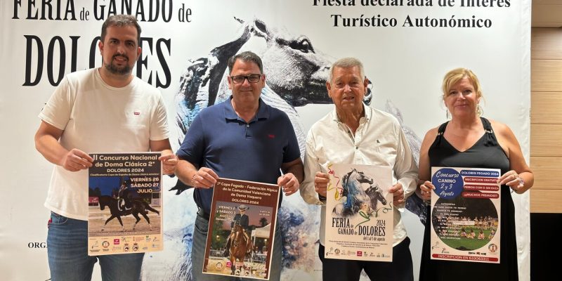 El Ayuntamiento de Dolores y FEGADO presentan la Feria de Ganado 2024