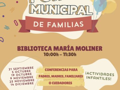 Orihuela pone en marcha el Fórum Municipal de Familias el 21 de septiembre
