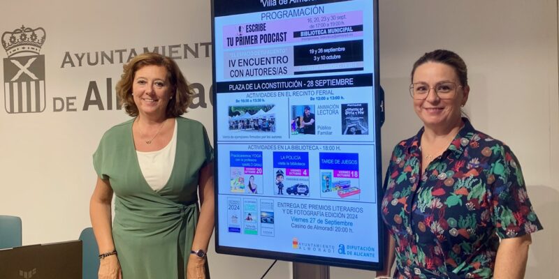 Almoradí presenta su VIII Feria de Autores con más de 30 escritores, animación lectora y actividades en la Biblioteca, y que se lleva a cabo hasta el 10 de octubre