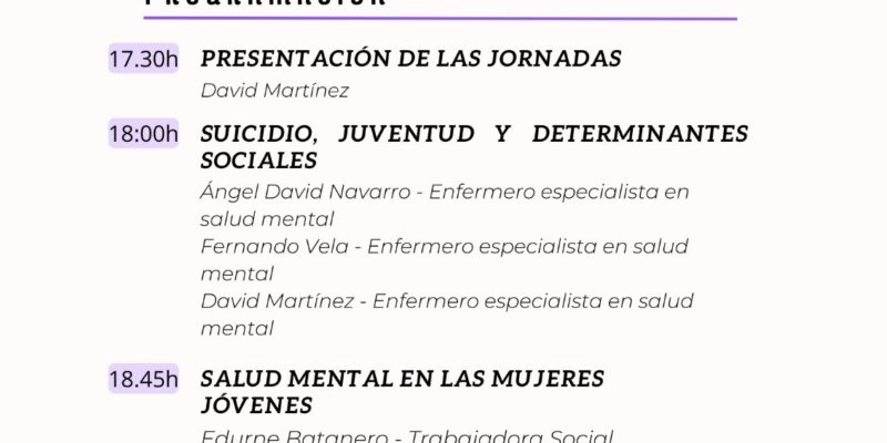 Orihuela acoge una Jornada de Salud Mental el sábado 21 de septiembre