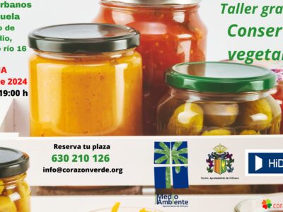 Orihuela organiza un taller gratuito para realizar conservas vegetales