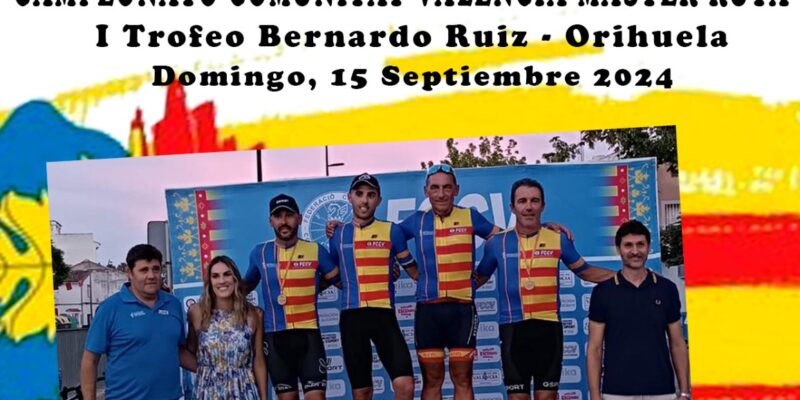 Orihuela acoge el I Trofeo Bernardo Ruiz Máster Ruta de Ciclismo