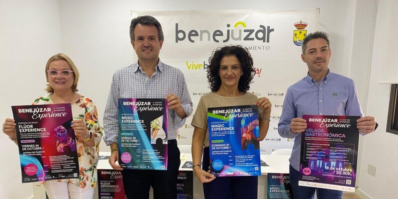 El Ayuntamiento de Benejúzar ha presentado en rueda de prensa el programa completo de la novena edición de Benejúzar Experience, un evento que ya se ha consolidado como una cita imprescindible en la comarca de la Vega Baja