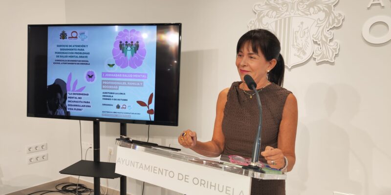 Orihuela celebrará las I Jornadas de Salud Mental el 11 de octubre en La Lonja