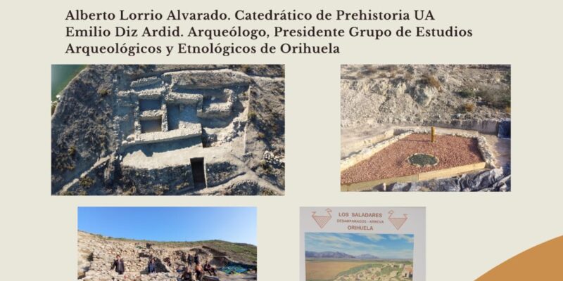 Orihuela organiza una conferencia y una visita al Yacimiento Arqueológico de Los Saladares