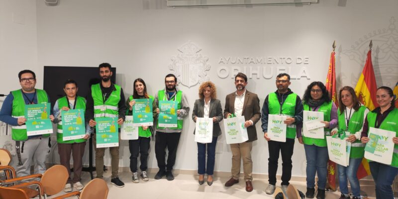 Orihuela lanza una campaña para promover el reciclaje de vidrio en Orihuela