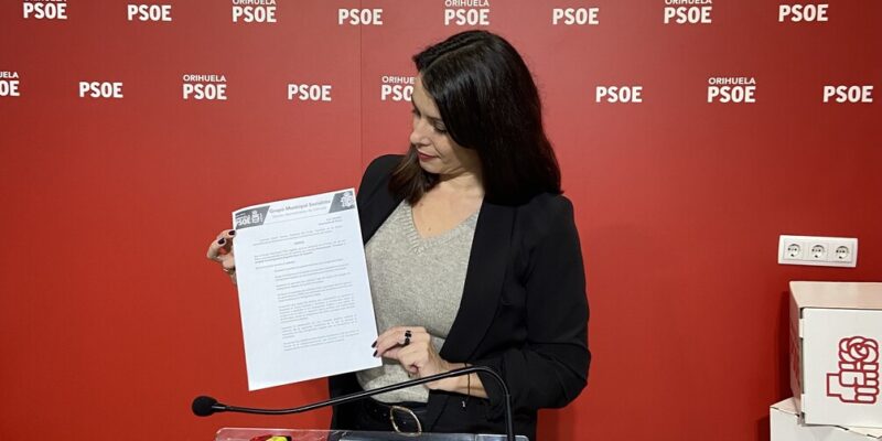El PSOE pide que no se incluya en el Pleno de Orihuela una moción de VOX sobre inmigración