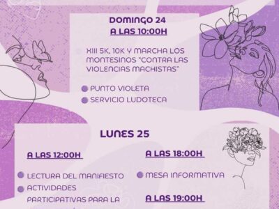 Los Montesinos promueve un 25N con actividades sociales y deportivas