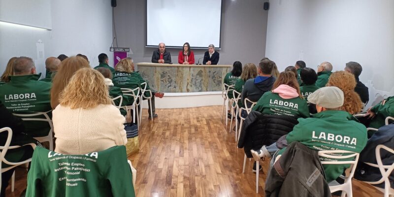 Finaliza el taller de empleo de Restauración Paisajística y Patrimonial del Palmeral de Orihuela