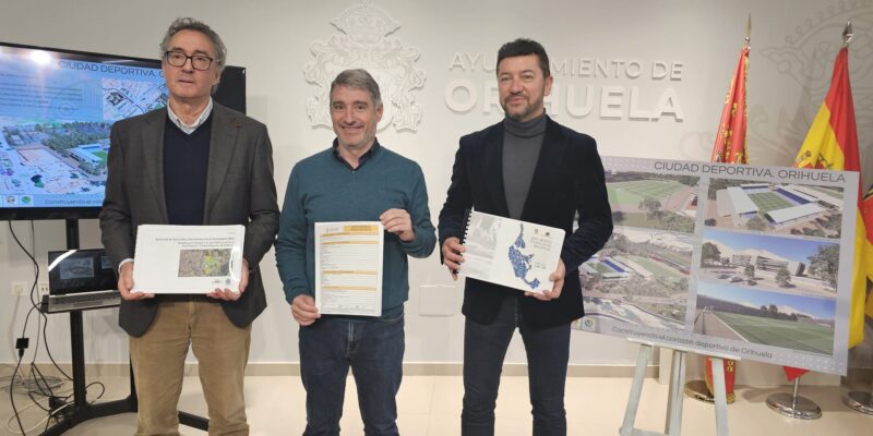 Orihuela impulsa el proyecto de la Ciudad Deportiva que se construirá en varias fases