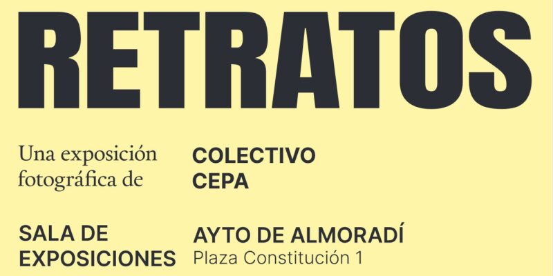 El colectivo fotográfico CEPA expone en la Sala de Exposiciones del Ayuntamiento de Almoradí “Retratos”, que como ellos mismos definen “es el resultado de un encuentro entre fotógrafo y el fotografiado