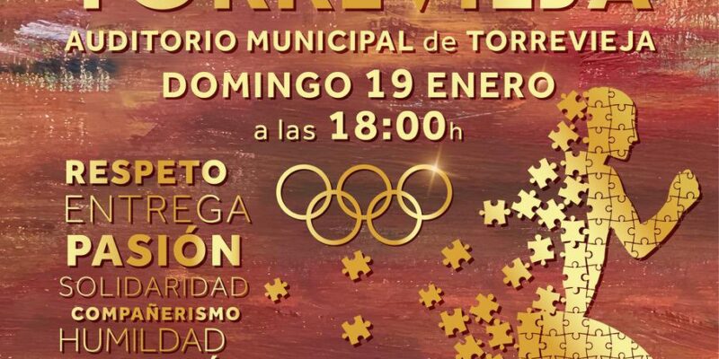 Torrevieja celebra el domingo 19 de enero la XXV Gala del Deporte
