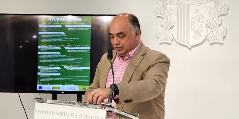 Orihuela impulsa el desarrollo rural de empresas y autoempleo con nuevas ayudas LEADER