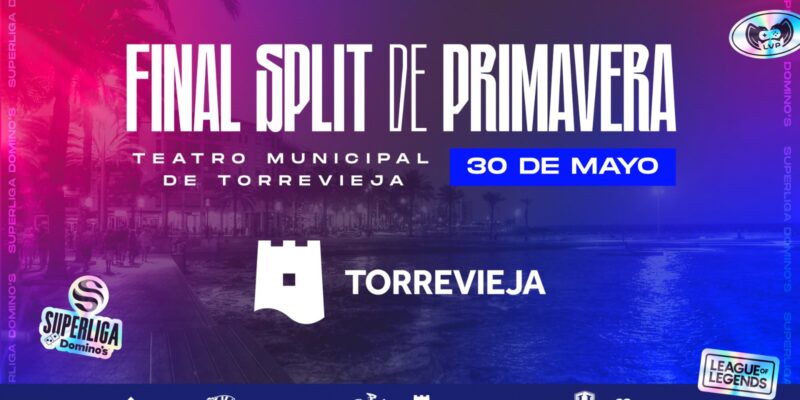 La Superliga Domino’s, la liga oficial de League of Legends en España que organiza LVP (GRUP MEDIAPRO), regresa con su temporada de primavera el próximo 8 de abril y concluirá el 30 de mayo con una gran final presencial en el Teatro Municipal de Torrevieja