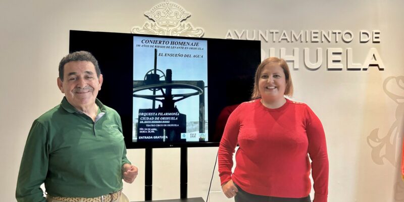 Un concierto en el Teatro Circo de Orihuela conmemorará los 100 años de los Riegos de Levante