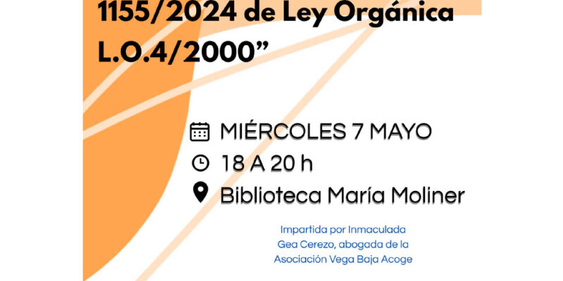 Orihuela organiza una charla informativa sobre extranjería el 7 de mayo