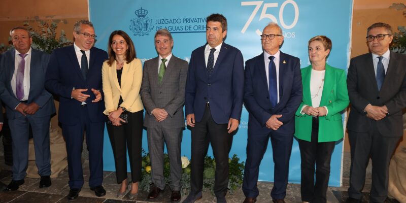El Juzgado Privativo de Aguas de Orihuela celebra sus 750 años con una entrega de premios