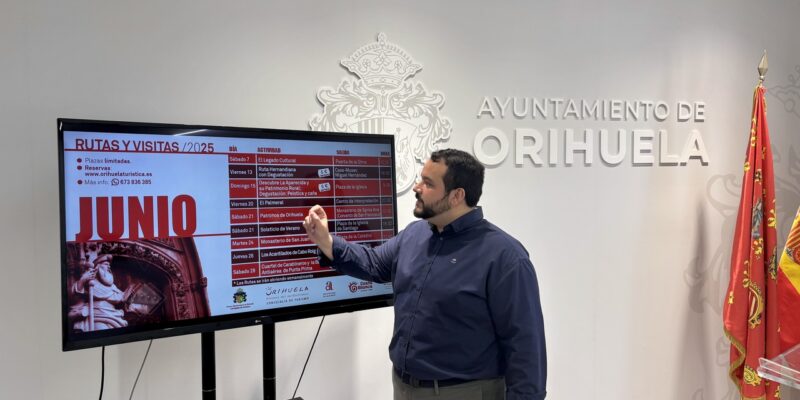 Orihuela anuncia sus nuevas rutas turísticas de verano en todo el municipio