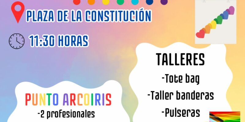 Almoradí celebrará el Orgullo LGTBIQ+ con actividades en la plaza de la Constitución