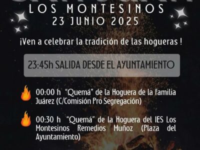 Los Montesinos recupera la celebración de San Juan con la "quemá" de dos hogueras