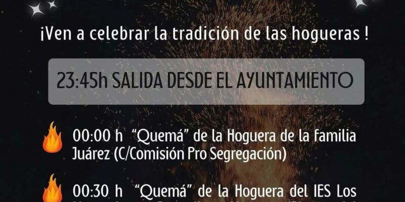 Los Montesinos recupera la celebración de San Juan con la "quemá" de dos hogueras