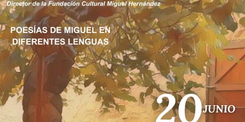 Miguel Hernández protagonizará el Día Mundial de las Personas Refugiadas