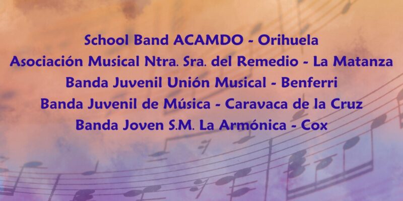 Orihuela acoge el II Encuentro de Bandas Juveniles este domingo