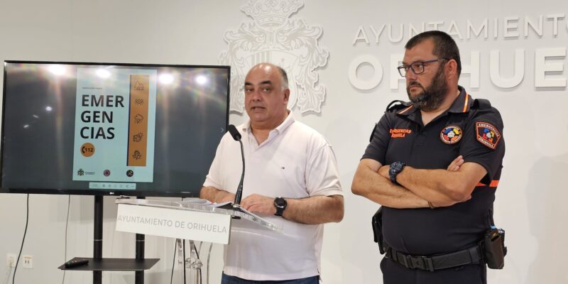 Orihuela presenta una campaña de autoprotección frente a emergencias