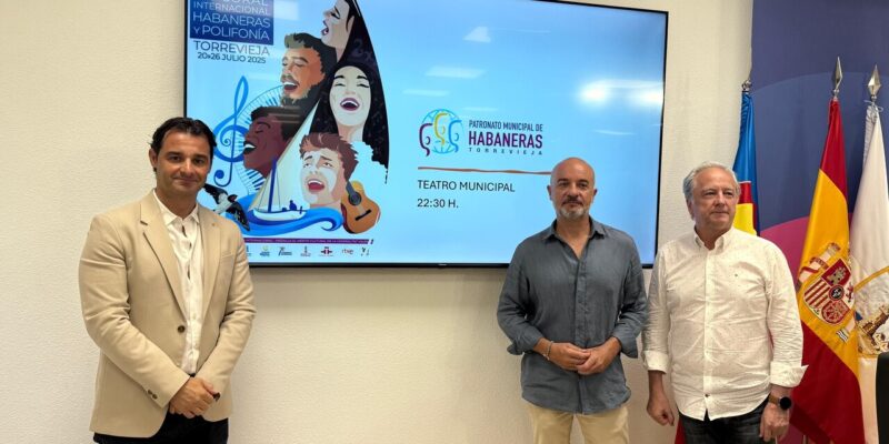 Torrevieja presenta su 71 Certamen Coral Internacional de Habaneras y Polifonía, en el que se darán cita cerca de 700 coralistas y se celebrará del 20 al 26 de julio en el Teatro Municipal
