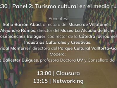 El oriolano Juan José Sánchez participará en las Jornadas sobre Turismo Cultural en Valencia