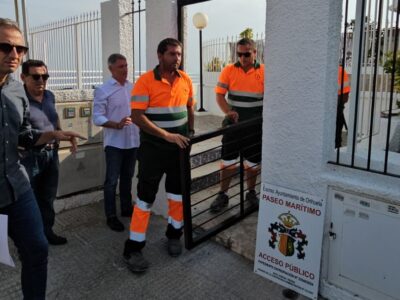 El Ayuntamiento de Orihuela reabre el paseo de Cabo Roig