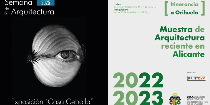 Orihuela será sede el próximo martes 30 de septiembre de 2025 de una jornada especial dentro de la Semana de la Arquitectura, organizada por el Colegio Territorial de Arquitectos de Alicante (CTAA) en colaboración con la Concejalía de Educación del Ayuntamiento de Orihuela
