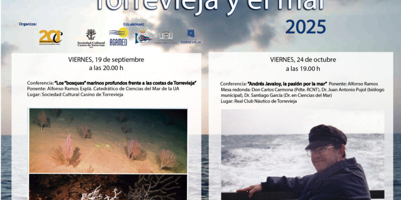 Torrevieja acogerá conferencias sobre los bosques submarinos y un homenaje a Andrés Javaloy