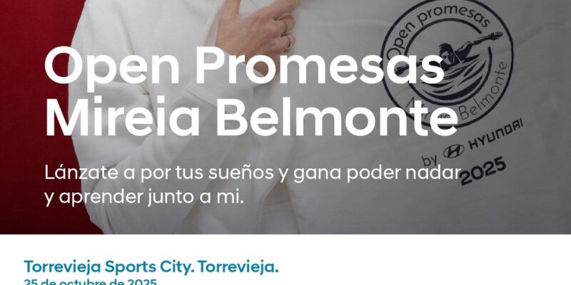 La piscina del Palacio de Deportes de Torrevieja será la sede del Open Promesas Mireia Belmonte