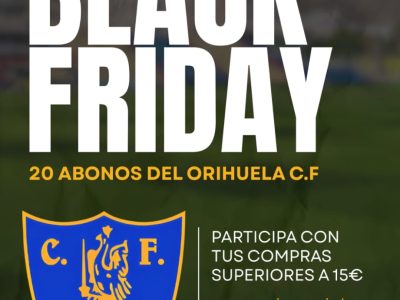 ACMO y Orihuela CF se unen en un sorteo por el Black Friday