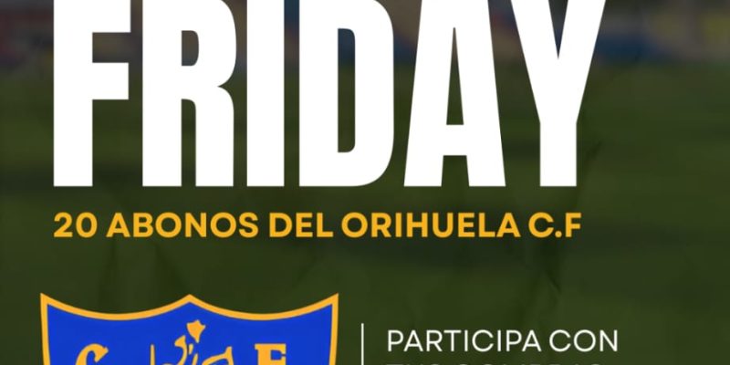 ACMO y Orihuela CF se unen en un sorteo por el Black Friday