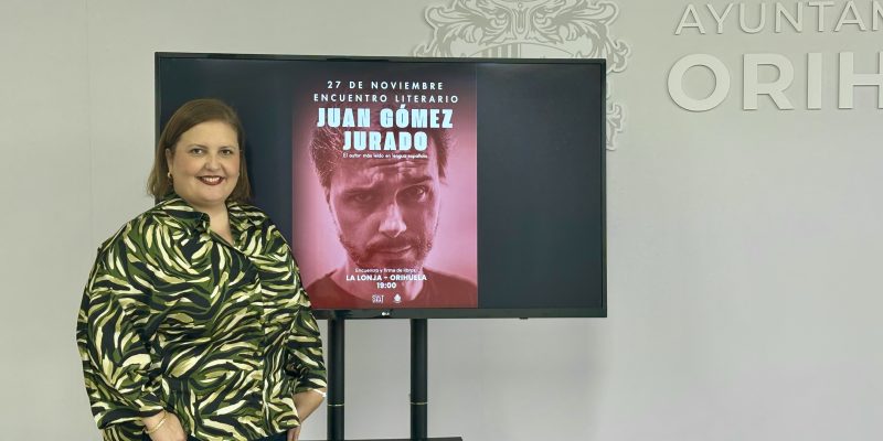 Orihuela organiza un encuentro con el escritor Juan Gómez-Jurado