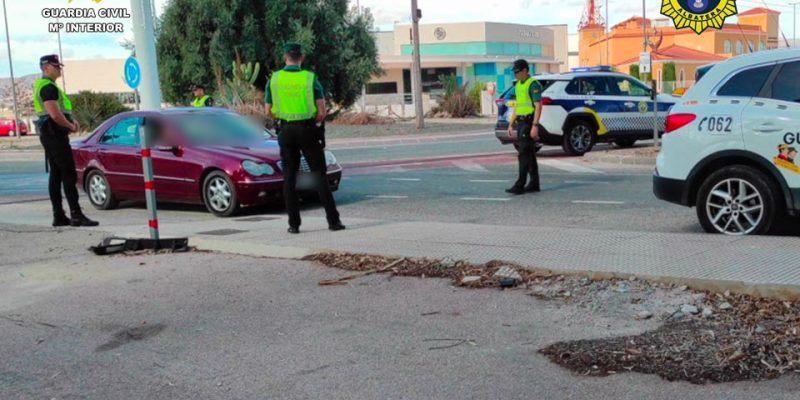 Tres detenidos en Albatera con más de 50 gramos de cocaína