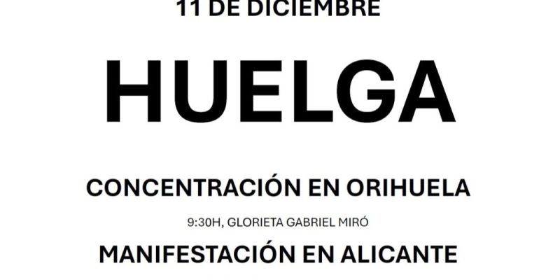 Cambiemos Orihuela apoya la huelga por la Escuela Pública