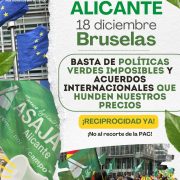 ASAJA participará en la movilización del 18 de diciembre en Bruselas