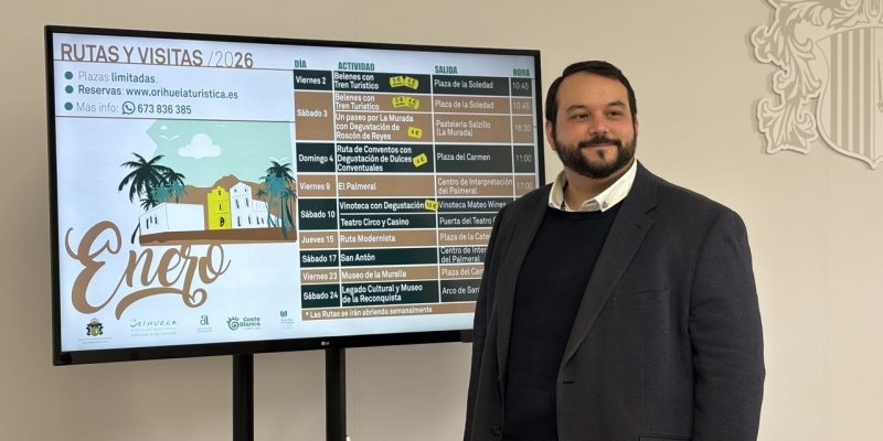 Orihuela presenta su programación turística de enero