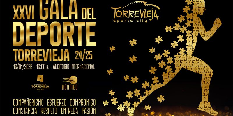 Torrevieja celebra su XXVI Gala del Deporte el domingo 18 de enero