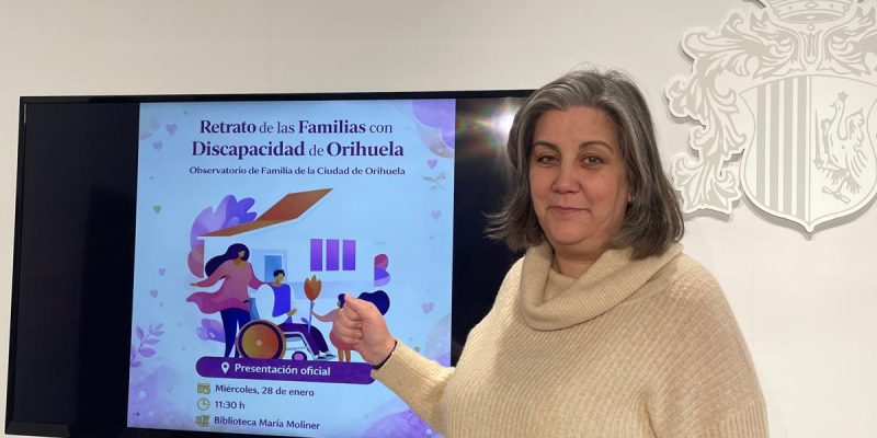 El Observatorio de Familia de Orihuela presenta su segundo informe centrado en las familias con discapacidad
