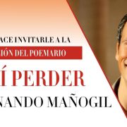 El escritor Fernando Mañogil presentará en Orihuela su poemario 'Elegí Perder'