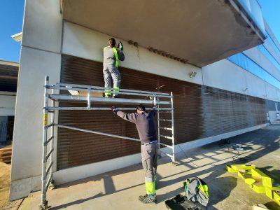 Torrevieja instala 20 nidales de avión común en el Hospital Universitario