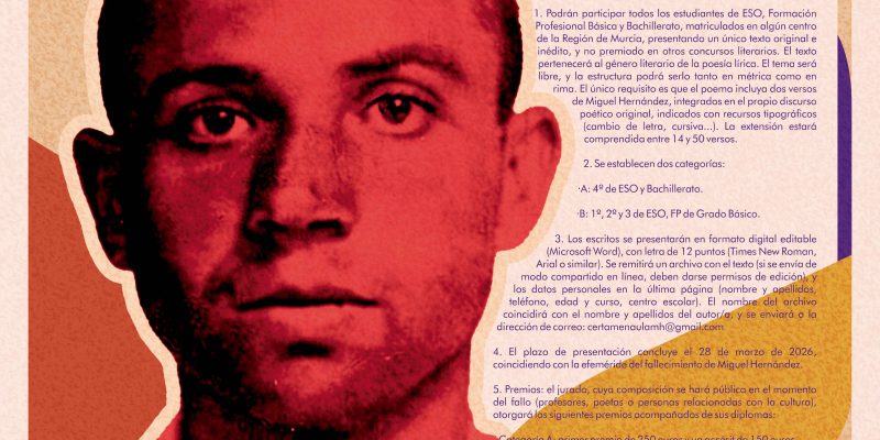 Convocan el VIII Certamen Literario "Vientos del Pueblo" de Cartagena